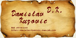 Danislav Kuzović vizit kartica